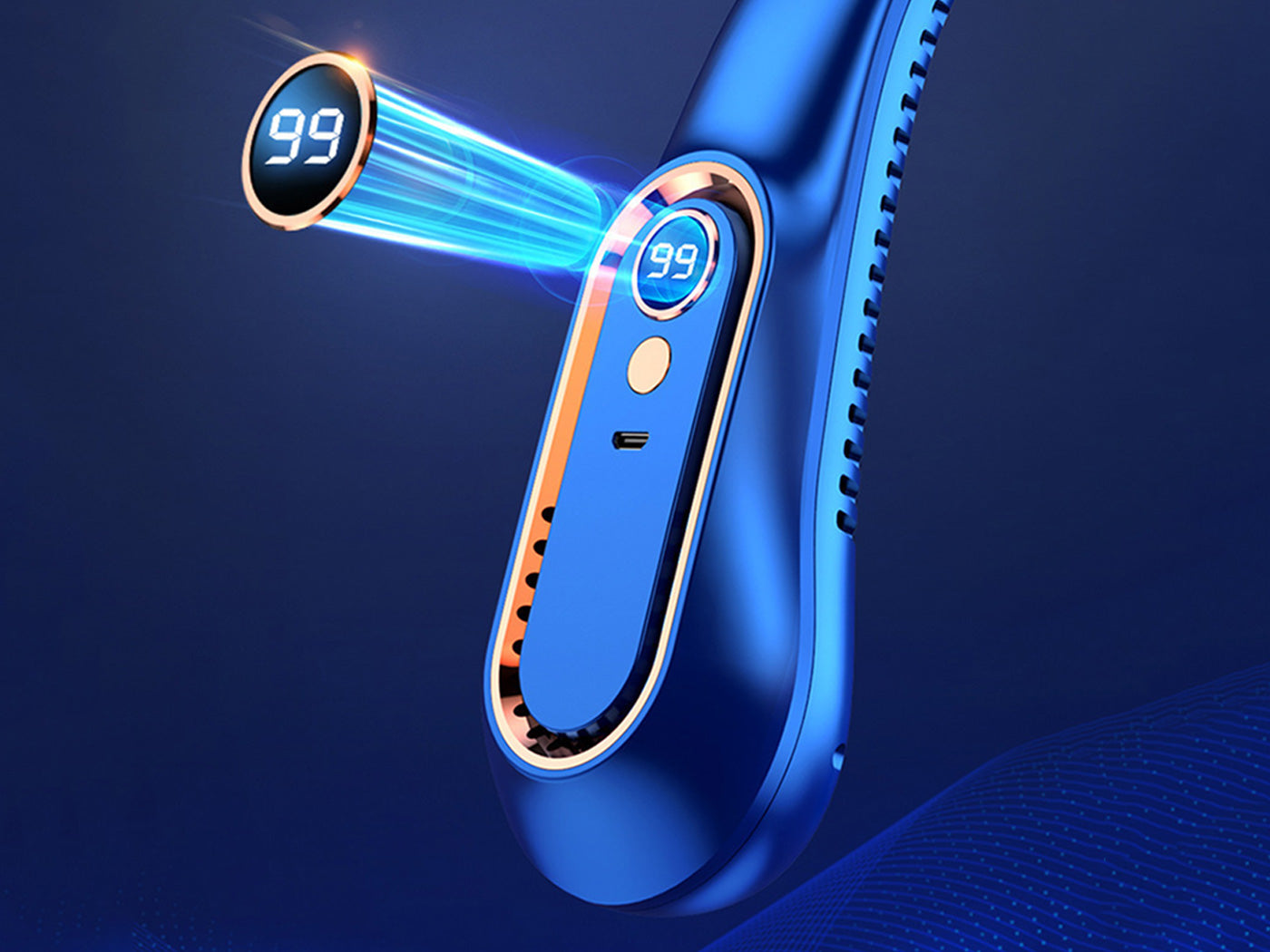 Up Down Airflow Neck Fan USB Neck Air Conditioner Personal Fan