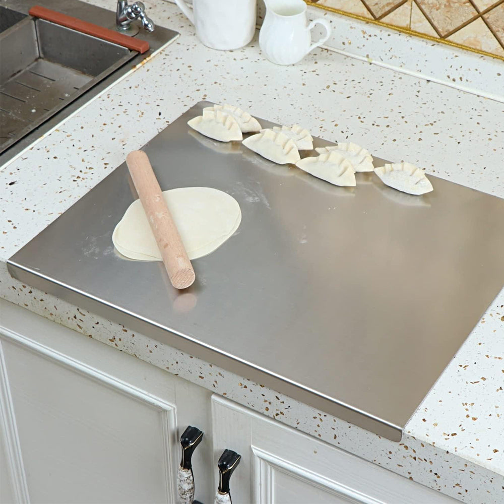 Stainless Steel Cutting Chopping Board Pastry Bench Protector for Kitchen