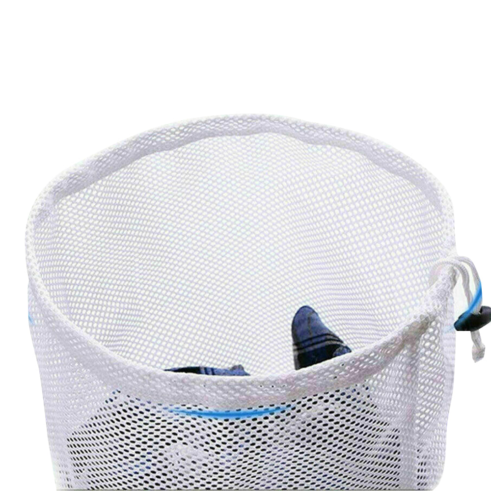 3Pcs Laundry Washing Large Mesh Net Bags Drawstring Clothes Cleaning