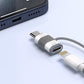 4Pcs Lightning to USB C Data Transfer Adapter for iPhone 15 16 Samsung S24