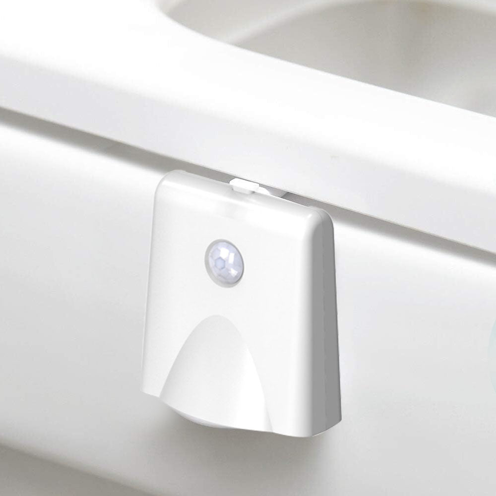 2Pcs Toilet Night Light with Star Projector Motion Sensor Activated LED Lamp