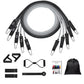 11Pcs Resistance Band Set Yoga Pilates Abs Exercise Fitness Tube Workout Bands