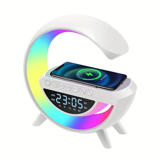 3 in 1 Night Light Bluetooth Speaker with USB Wireless Charger