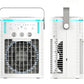 Wired 1000ml Evaporative Cooling Fan with Remote Control and Timer 7 Color Night Light