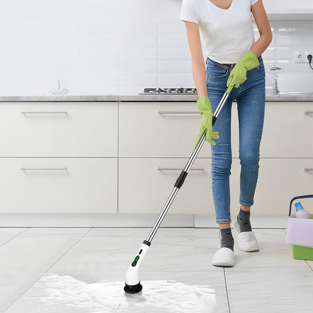 Cordless Electric Spin Scrubber with 9 Replaceable Brush Heads Rechargeable