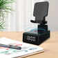 4-in-1 USB Plug Wireless Phone Charger with Bluetooth Speaker and Alarm Clock