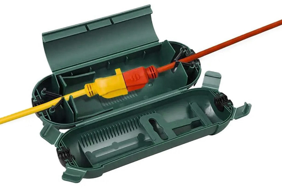 Outdoor Extension Cord Plug Protector Cover With Latches Cable Management Cover