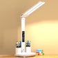 USB Rechargeable Touch LED Dimmable Desk Lamp with Pen Container