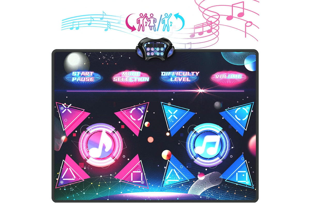 Lovelys Dance Mat 2-Player Dance Pad for Girls Boys Electronic Dancing Mat