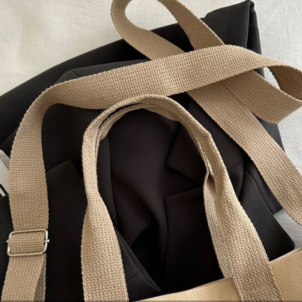 Large Canvas Tote Bag For Women With Compartments Crossbody Bag Purse Bag With Pockets
