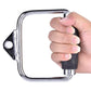 Single D Stirrup Handle with Rubber Grips for Cable Exercise Equipment