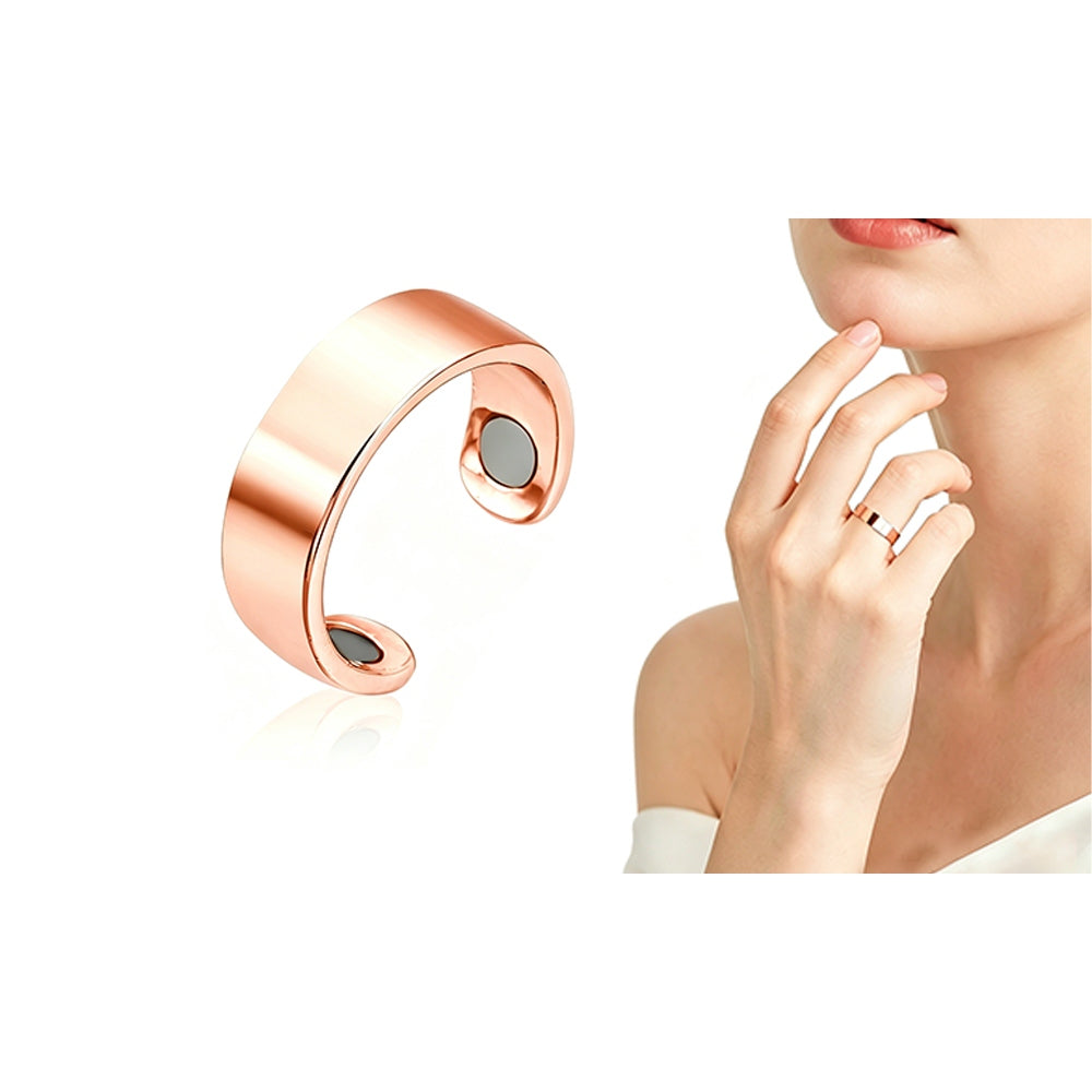 Open Adjustable Ring with Built In Attraction Piece