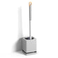 2pcs Toilet Brush with Drip Base Toilet Bowl Brush with Built-in Tweezer Toilet Cleaner Set