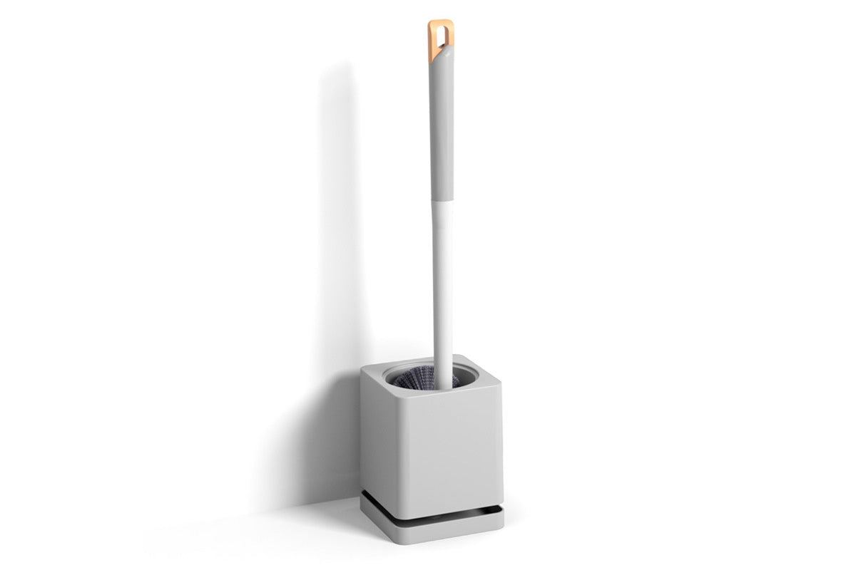 2pcs Toilet Brush with Drip Base Toilet Bowl Brush with Built-in Tweezer Toilet Cleaner Set