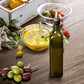 Glass Olive Oil Bottle Dispenser Oil And Vinegar Cruet With Pourers And Funnel