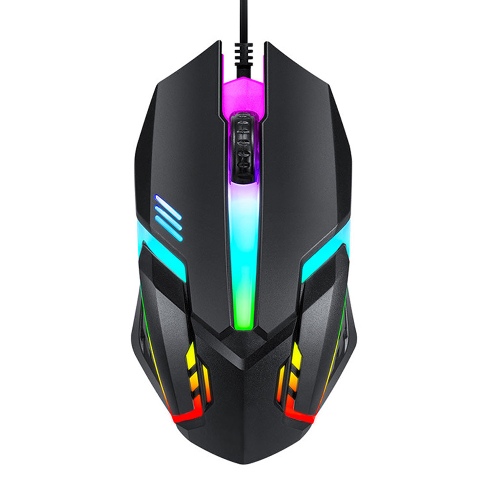 Wired Gaming Keyboard and Mouse Set with RGB Backlight USB
