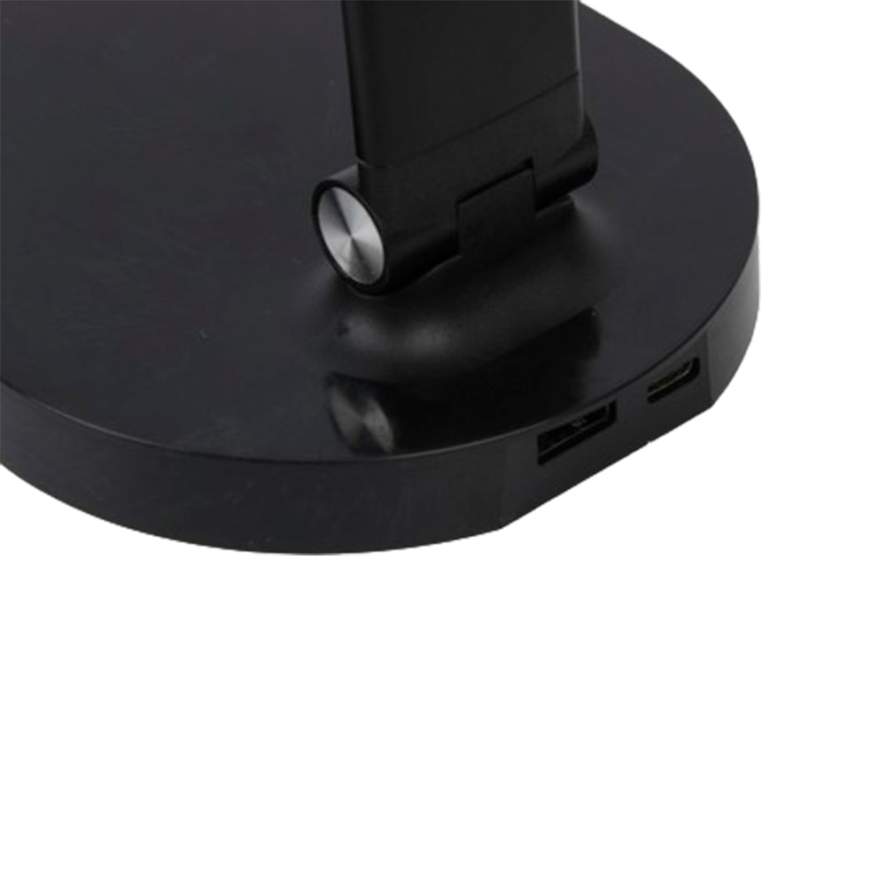 LED Eye-Caring Foldable Touch Control Reading Lamp with USB Ports