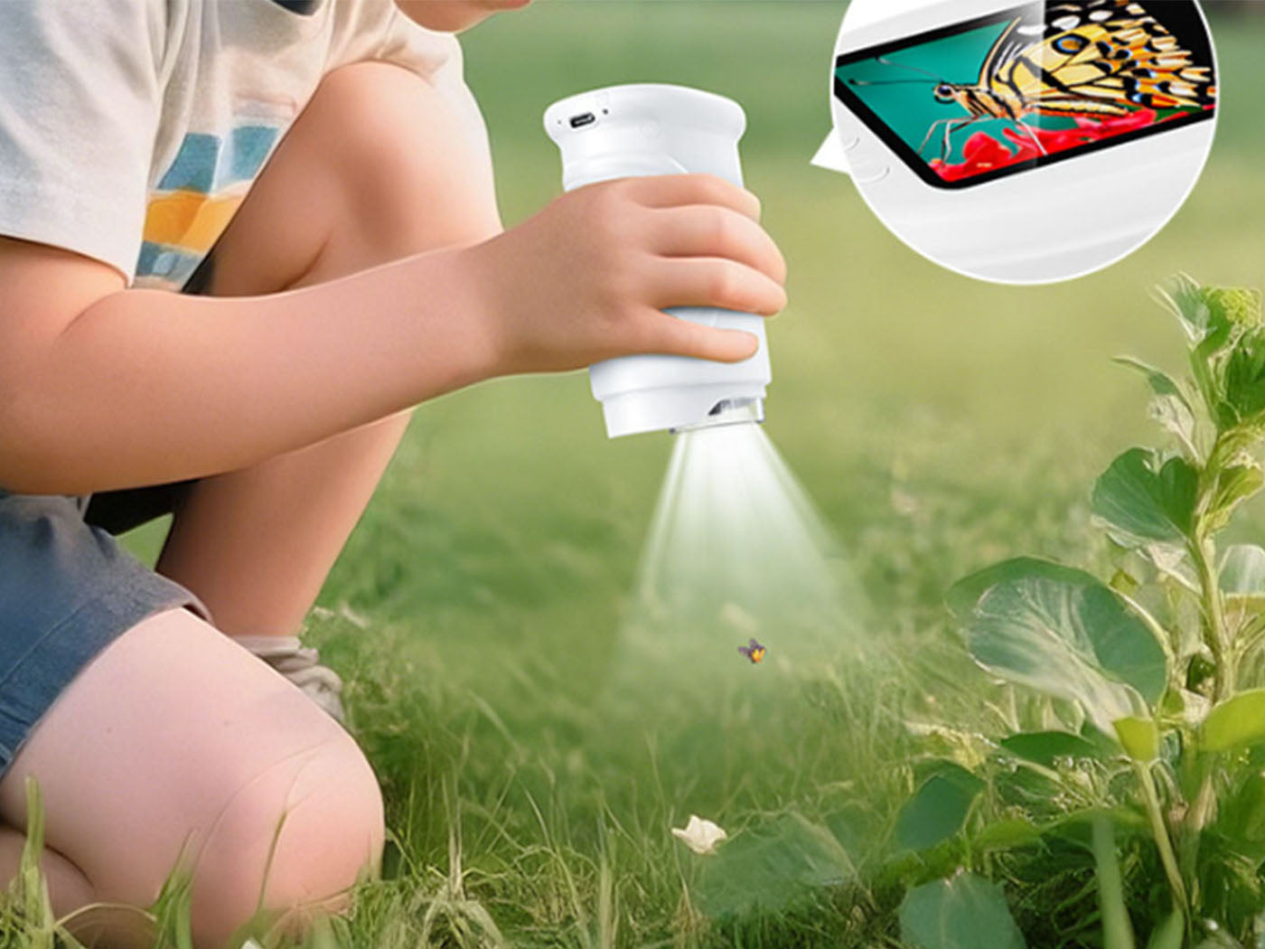 1000X Handheld Digital Microscope with 32G Card and 2.0 Inches IPS Screen