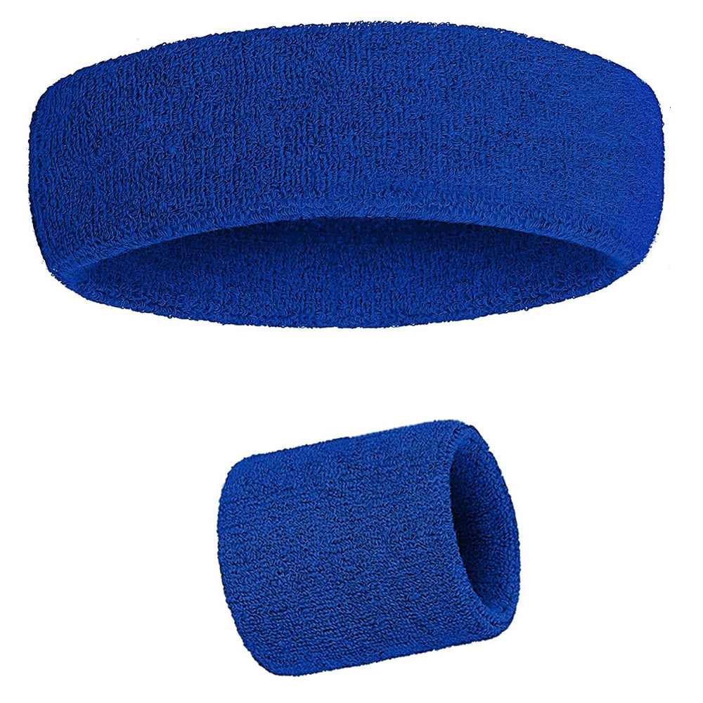 2 Pack Sweatbands Sports Headband for Tennis Badminton Yoga