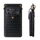 3-in-1 Wallet Card Holder PU Leather Crossbody Phone Bag Phone Purse with Mirror