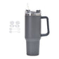 40oz Stainless Steel Water Tumbler with 6Pcs Silicone Spill Proof Stopper