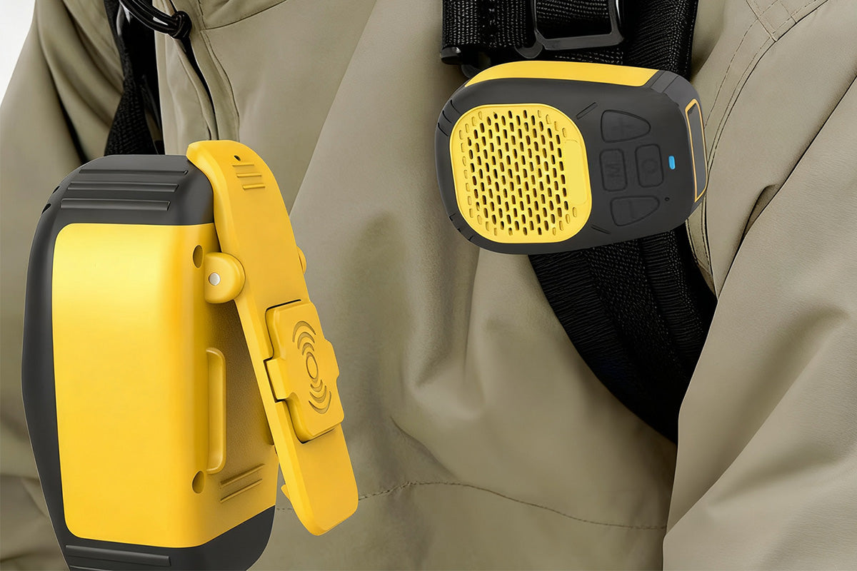Wearable Clip On Bluetooth Speaker IP56 Waterproof Portable Wireless Speaker