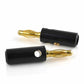 40 PCS Banana Plug Set 0.4cm Gold Plated Red and Black Speaker Connectors for Audio