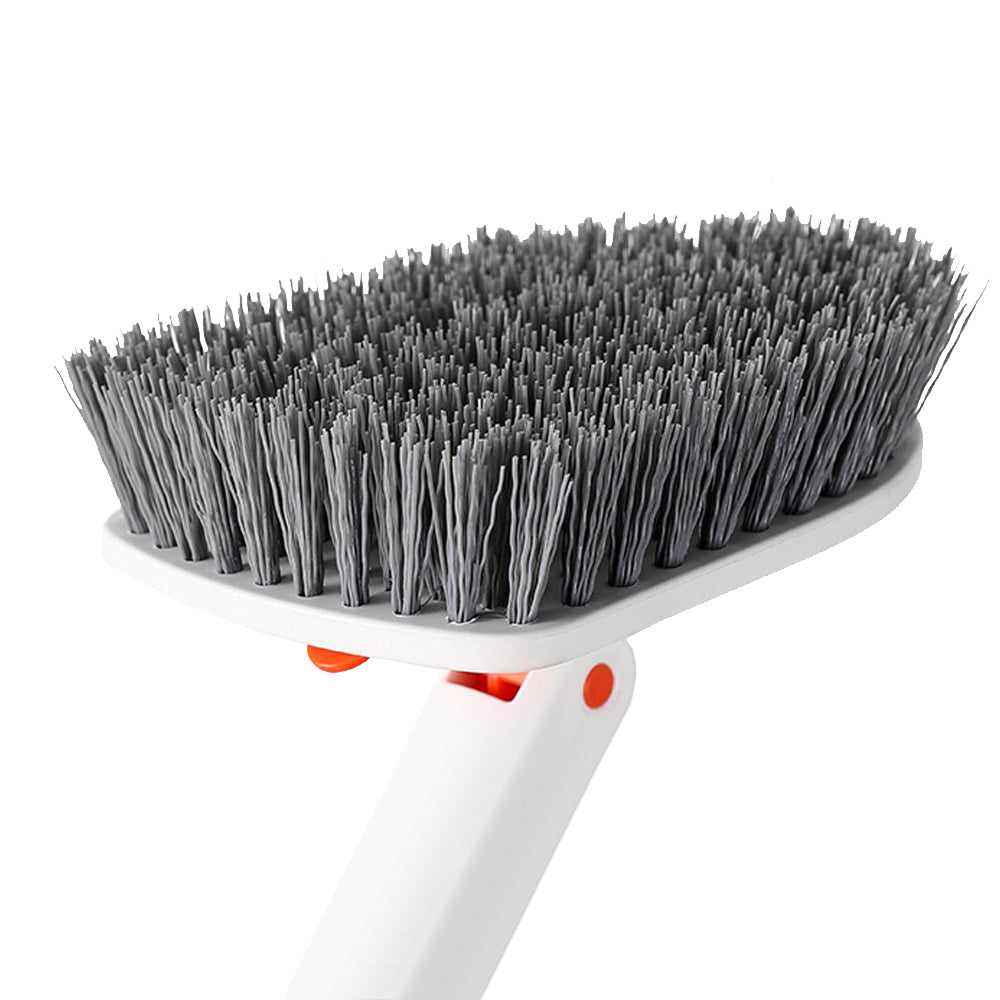 3-in-1 Cleaning Brush Kit with Adjustable Hndle and 4Pcs Brush Replacements