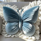Butterfly Shape Throw Pillow with Lace Ruffle Trim Decorative Cushion Home Decor Cushion Butterfly Velvet Throw Pillow