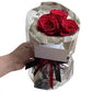 Christmas Silver Gift Wrapping Paper Bouquet Wrap Mirror Film Wrapping Paper with 10pcs Acrylic stickers