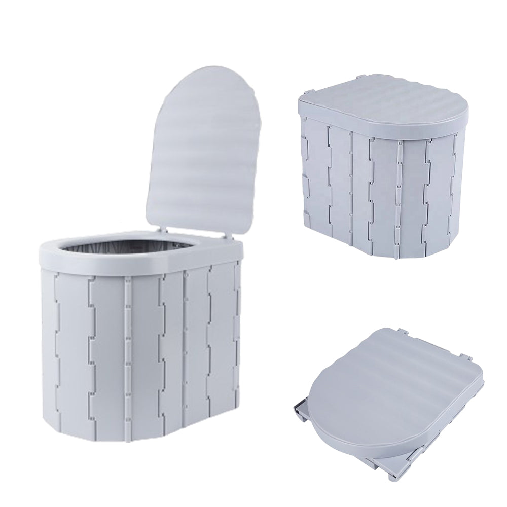 Portable Camping Folding Toilet for Adults with Lid
