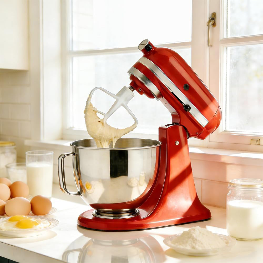 Coated Flat Beater for KitchenAid 4.5-5QT Tilt Head Stand Mixer Compatible with K5AB K5SS Models