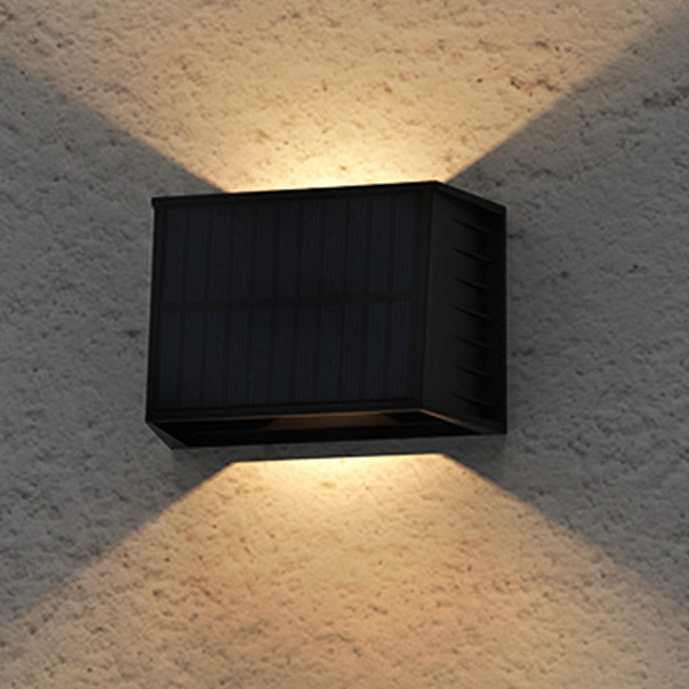 Solar Wall Light 0 to 120 Degree Adjustable Beam Angle for Garden Patio Outdoor Lighting