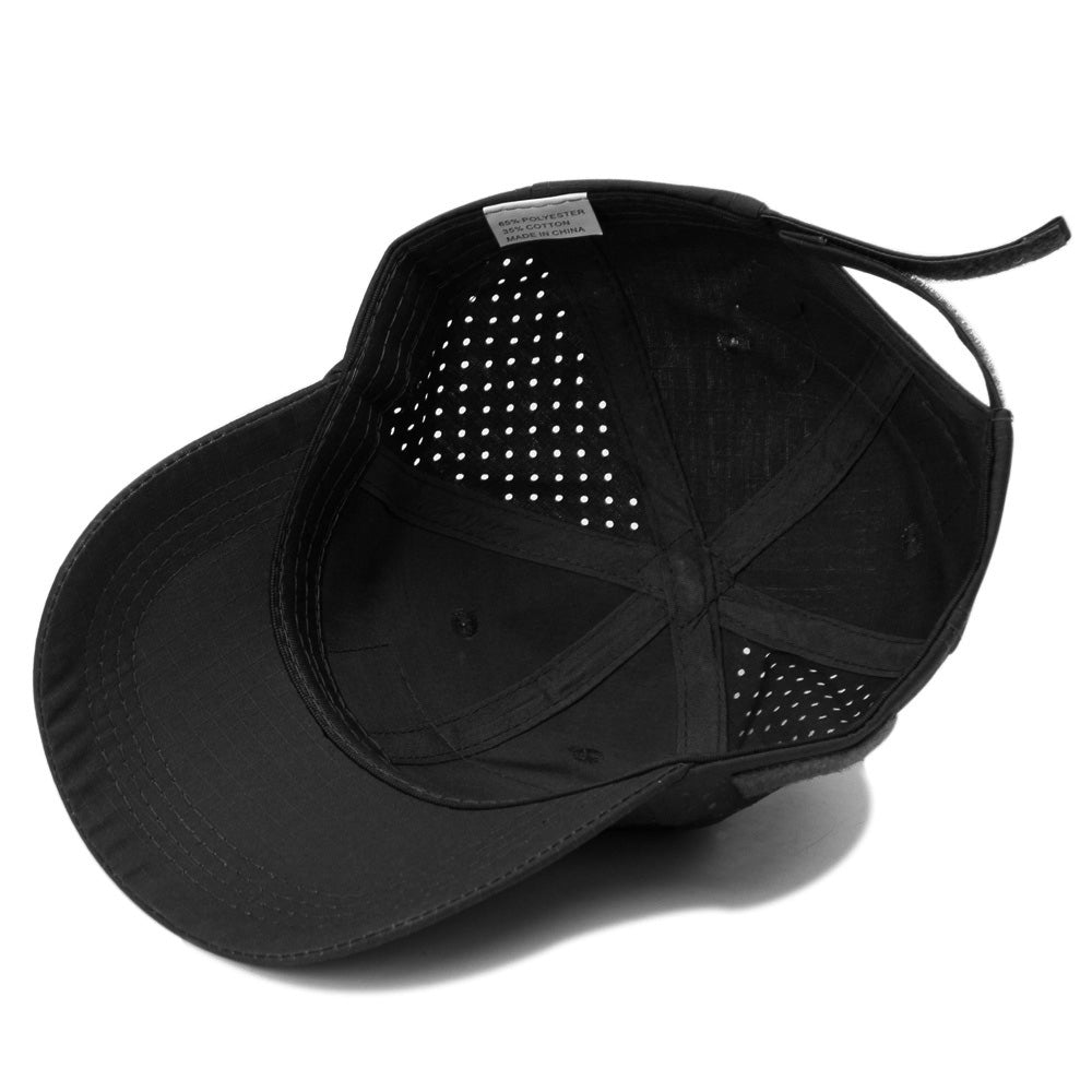 Adjustable Baseball Cap with Glasses Holder Slot