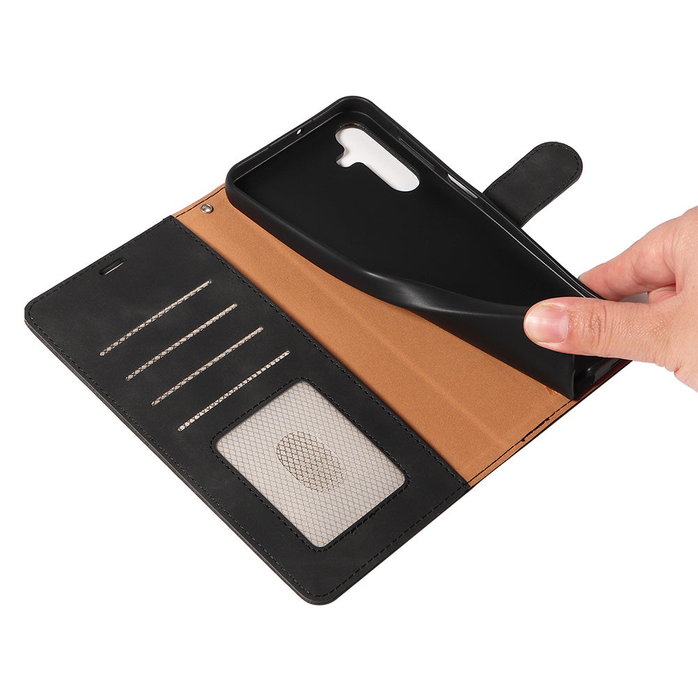 RFID Protective Flip Wallet Case Compatible with Samsung A17 A37 and A57-Black
