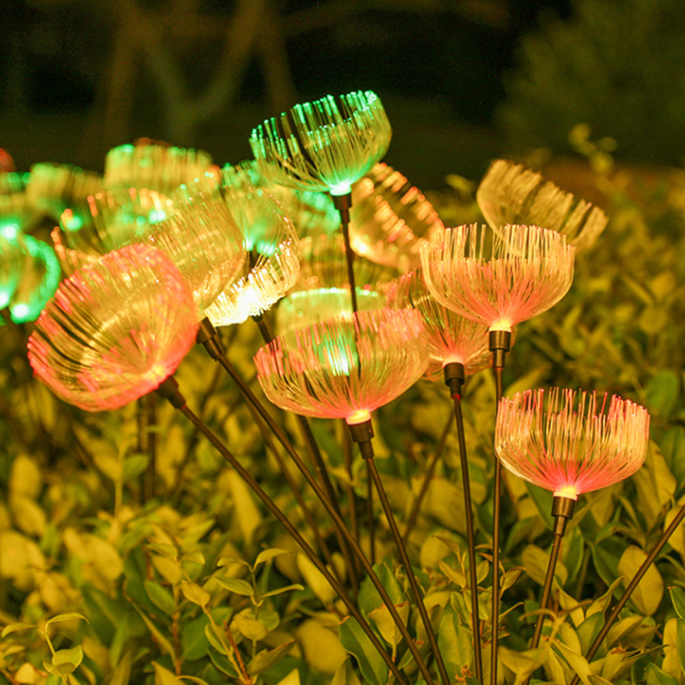 2-Pack 7 Heads Color Changing Jellyfish Solar Garden Lights