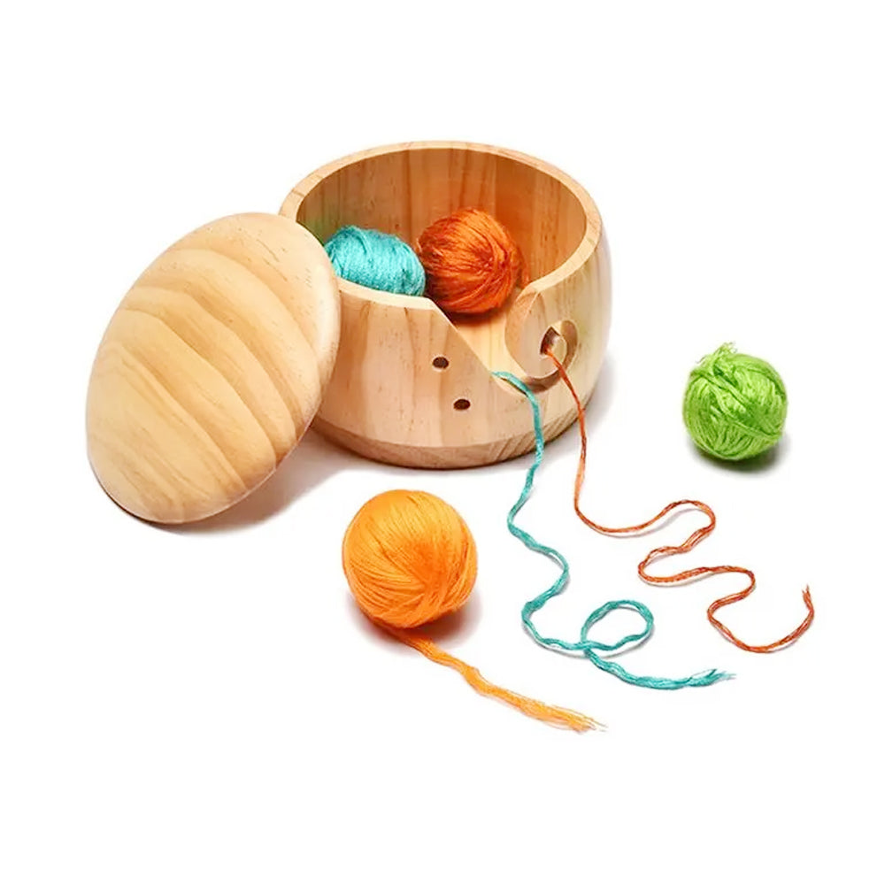 Knitting Woolen Yarn Storage Bowl with Lid