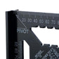 7/12 inch Metric Aluminium Alloy Square Protractor Triangle Ruler Measuring Tool