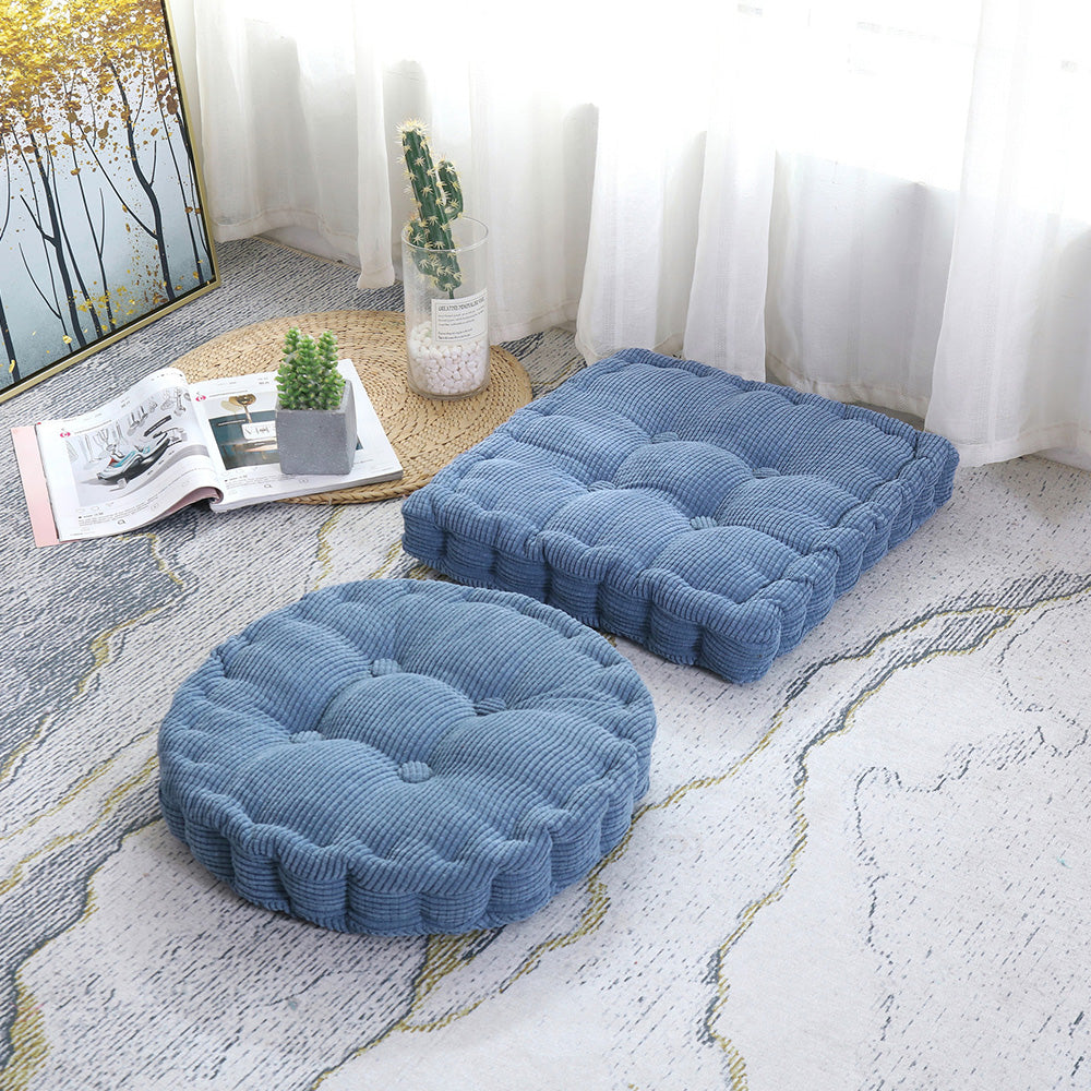 Square Cushion Tatami Seat Pillow Thicken Yoga Pad for Office and Home