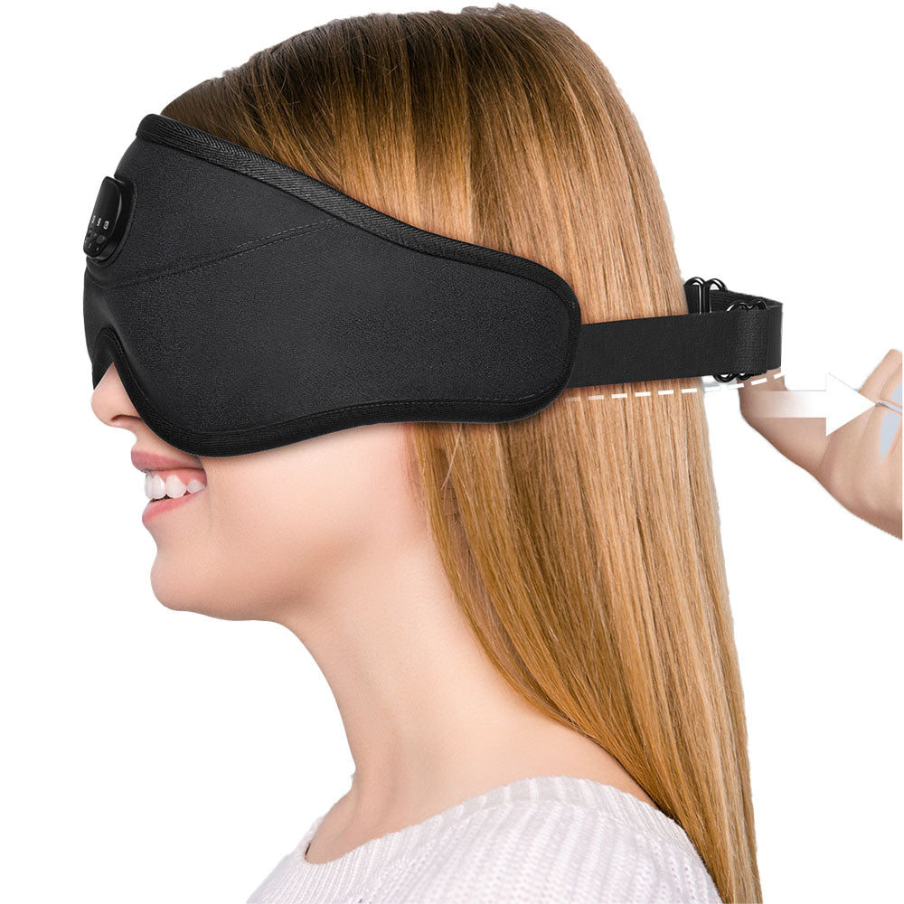 2Pcs Wireless Bluetooth 5.3 Headphone White Noise 3D Eye Mask for Sleeping
