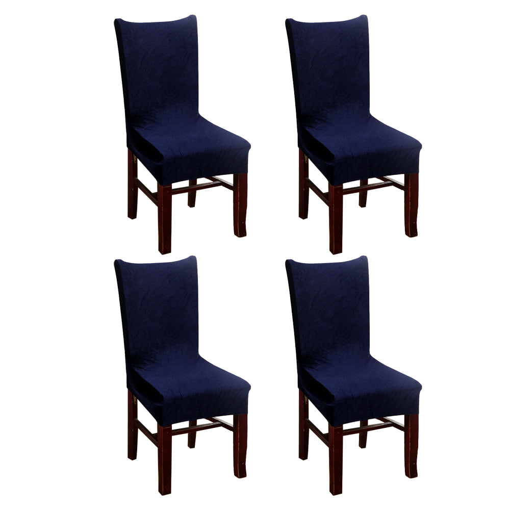 4Pcs Stretchable Removable Kitchen Chair Covers Protector for Dining Room