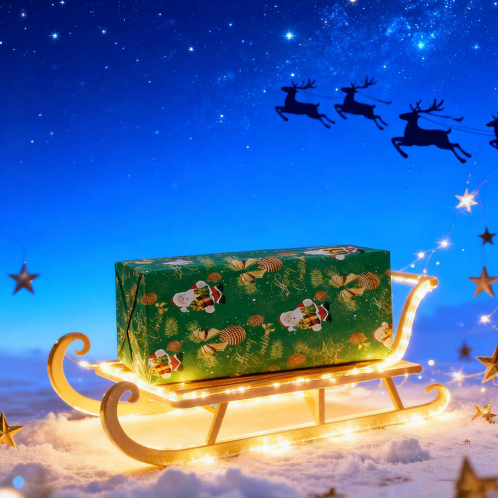 Christmas Wrapping Paper for Gift Wrap Party Decor and DIY Crafts