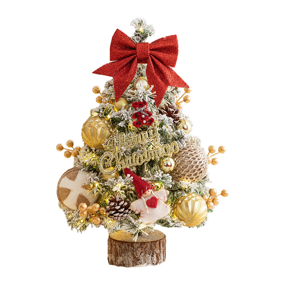 Mini Tabletop Christmas Tree Artificial 45cm/60cm Ornaments Xmas Desktop Decor