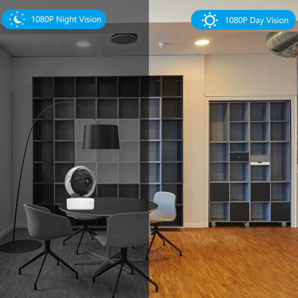 Color Night Vision Camera with 32GB Card Wired 1080P Smart Home Security Camera