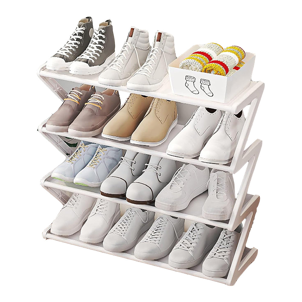 4 Tier Shoe Rack Storage Organizer Shelf Stand Shelves Shoe Storage