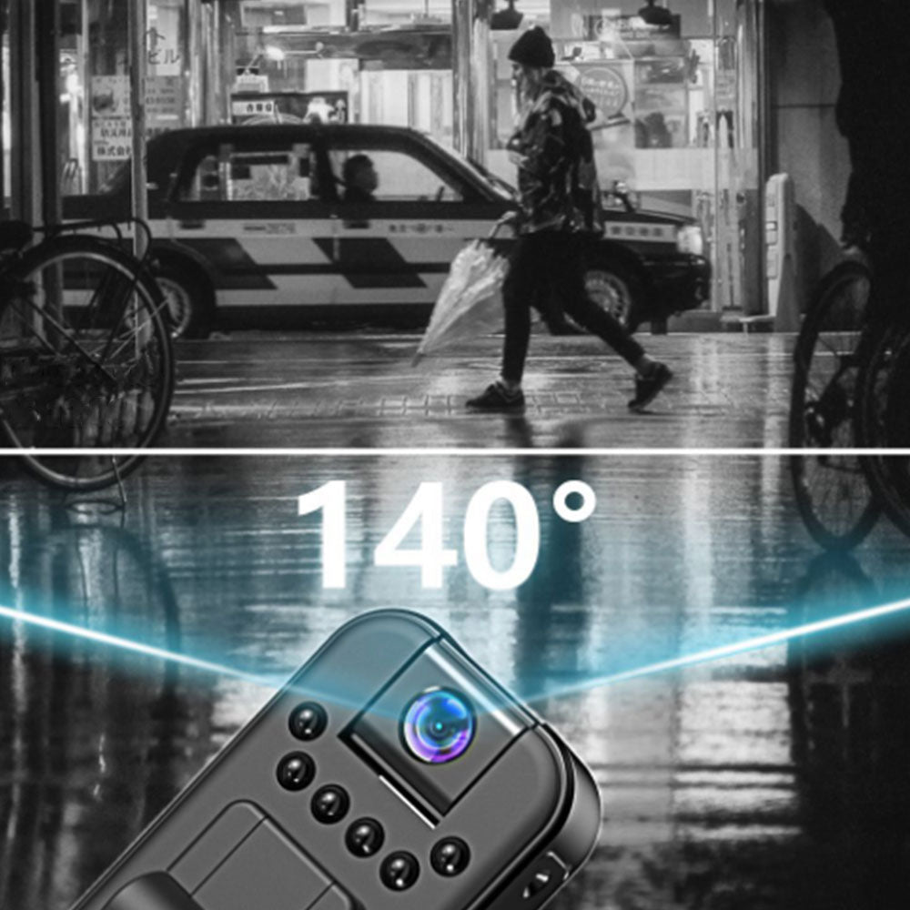 1080P Mini Camera IR Night Cam Loop Recording Video Audio Body Mounted Worn Camera