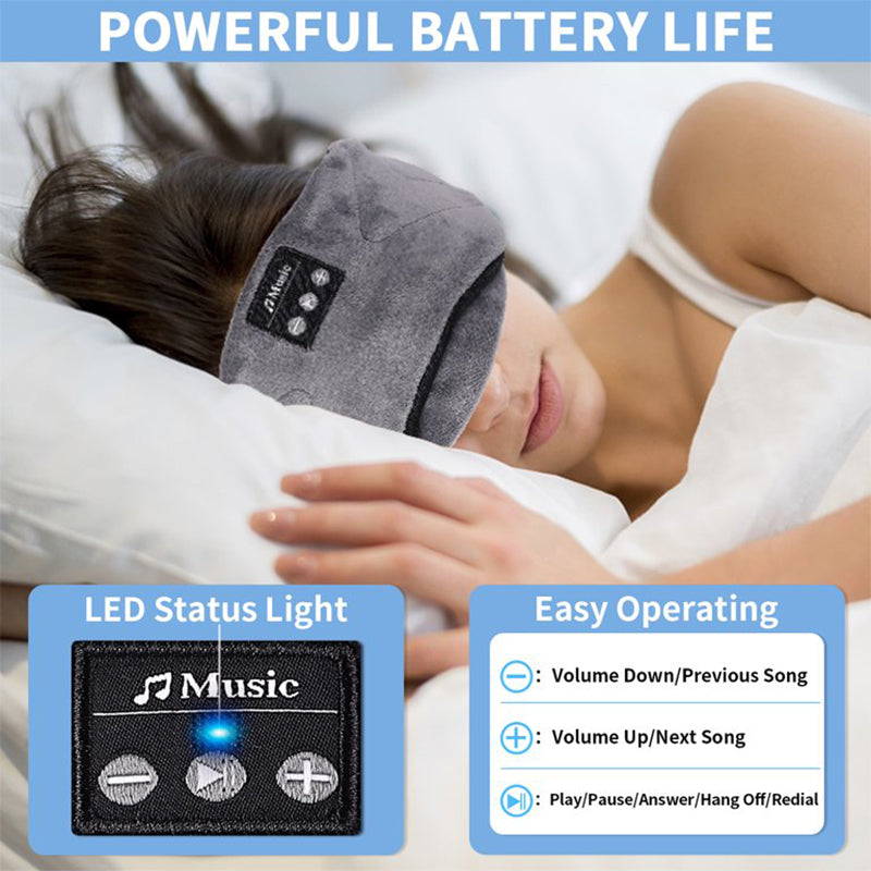 White Noise 5.2 Bluetooth Headphones Wireless Music Sleep Eye Mask