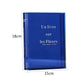Plastic Clear Book Vase for Flowers Bookshelf Vase Decoration-Blue