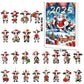 2025 Christmas Cow Advent Calendar Blind Box 24 Days Ornaments Set for Tree