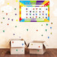 4 Pack Star Reward Chart with 3 Glitter Sticker Sheets Set Reusable Behaviour Chore